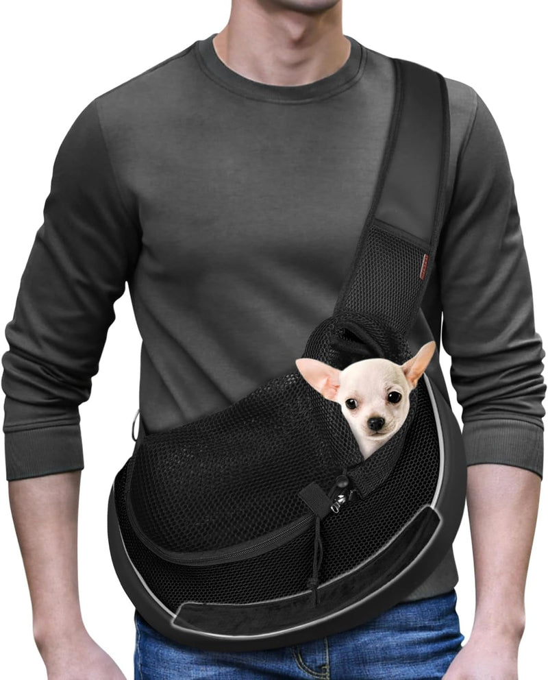 YUDODO Dog Sling Carrier - Large Anti-Falling Design Breathable Mesh Travel Safe for Dogs and Cats