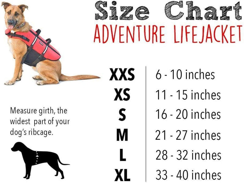 XL Dog Life Jacket - Red Adventure Zippypaws