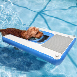 Inflatable Dog Water Ramp - Durable Puncture-Resistant Access for Pools Lakes and Beaches - 59X394