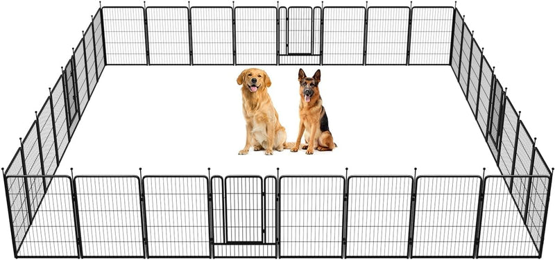 FXW Dog Playpen for Yard Camping - Heavy Duty for PuppiesSmall Dogs 24 Height 8 Panels