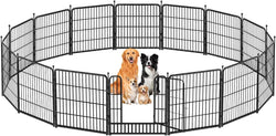 Indoor Metal Dog Playpen for Dogs - Portable Exercise Fence