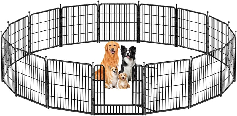 Indoor Metal Dog Playpen for Dogs - Portable Exercise Fence