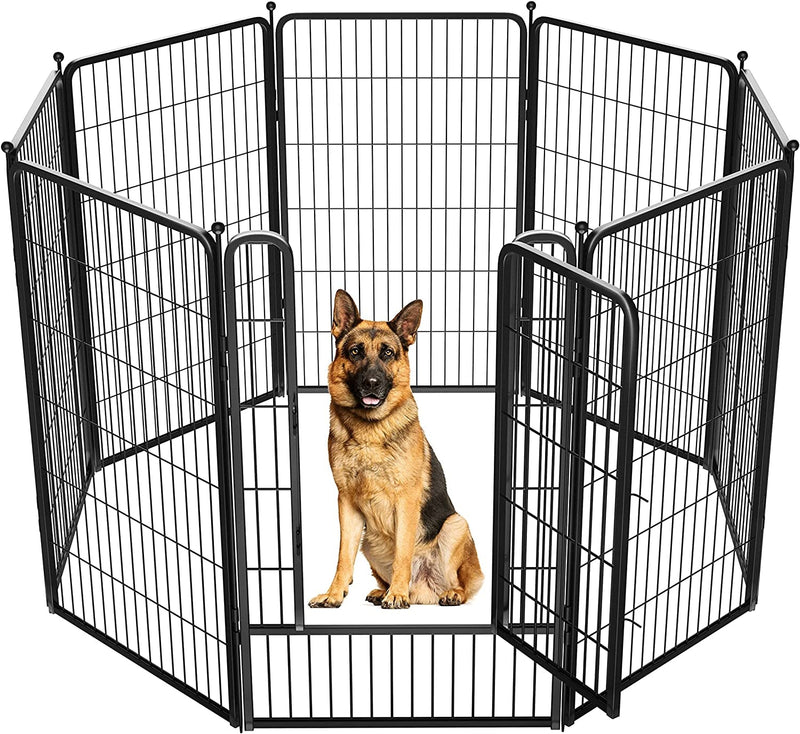 FXW Dog Playpen for Yard Camping - Heavy Duty for PuppiesSmall Dogs 24 Height 8 Panels