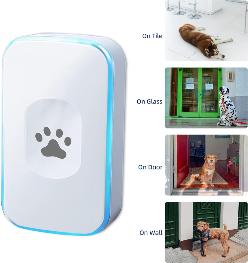 Waterproof Touch Dog Door Bell - Potty Training Bells with Flashing Light