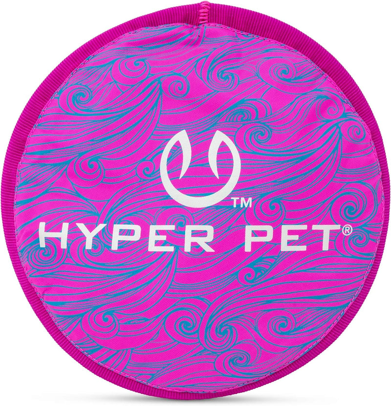 Hyper Pet Flippy Flopper 9" Flying Disc Soft Dog Toy, Floats in Water & Safe on Teeth, for All Breeds, Pack of 2 (Colors May Vary)