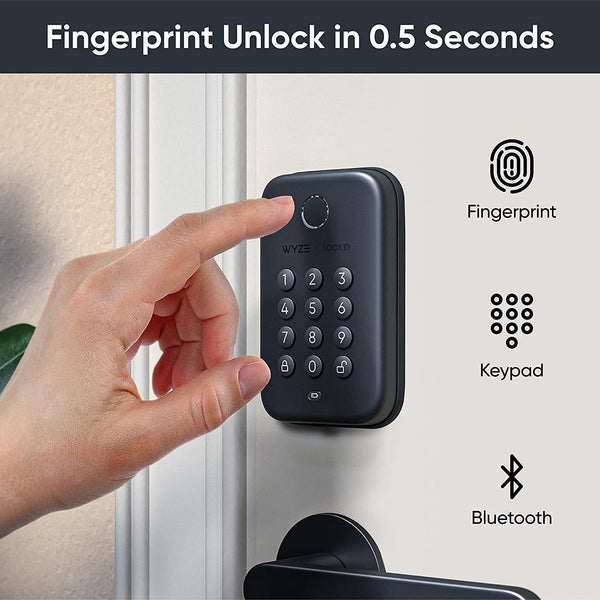 Wyze Auto-Lock Bolt Fingerprint Deadbolt and Wyze Cam OG 1080P Wi-Fi Security Camera Bundle