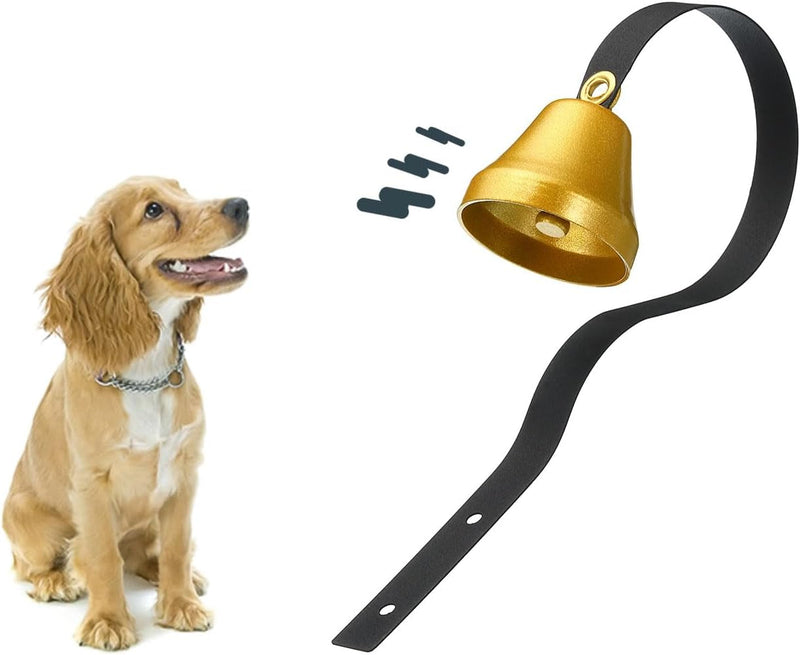 PATIKIL 2pc Dog Doorbell Fixed Metal Bell for Dog Training - Wall Mounted Traditional Shop Doorbell