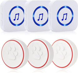 Chunhee Dog Doorbells for Potty Training - 3 Transmitters and Receivers