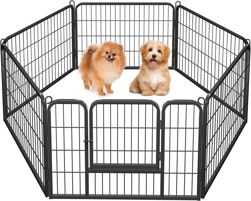 16-Panel Foldable Dog Playpen - Outdoor Fence for Various Animals - Durable 32x32 Inches