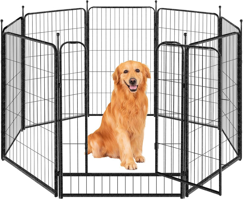 Indoor Metal Dog Playpen for Dogs - Portable Exercise Fence