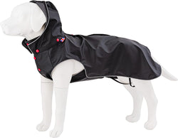 HUGO  HUDSON Dog Raincoat Waterproof Hooded Slicker Jacket Blue XS25