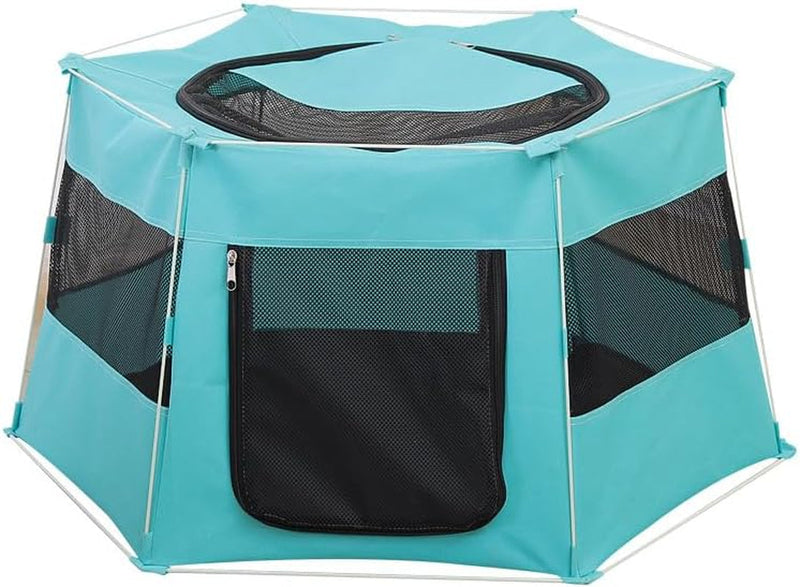 Portable Pet Playpen - Foldable Exercise Enclosure for Cats and Small Pets - IndoorOutdoor Travel Kennel