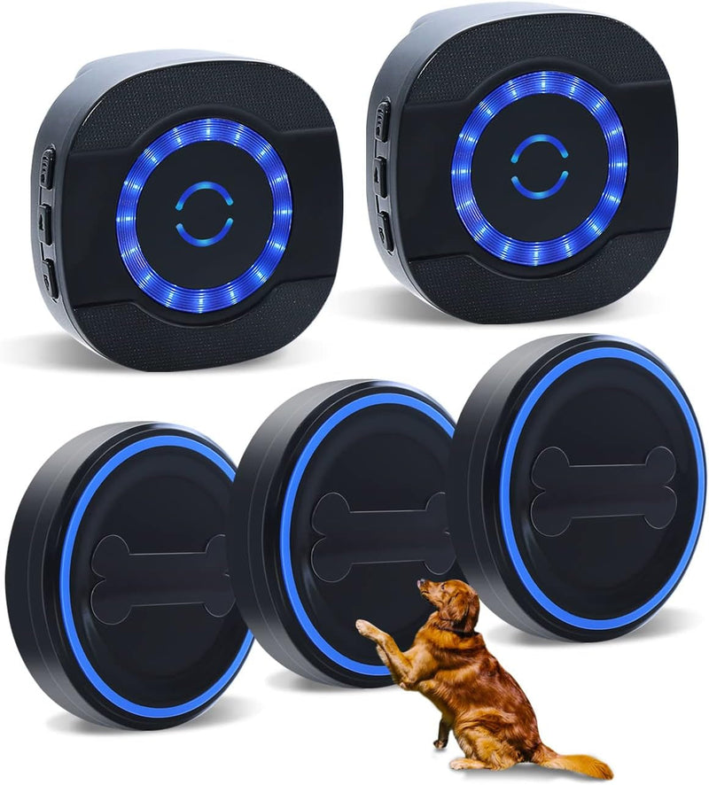 Wireless Dog Doorbell for Potty Training - 3 Buttons  Loud Receiver