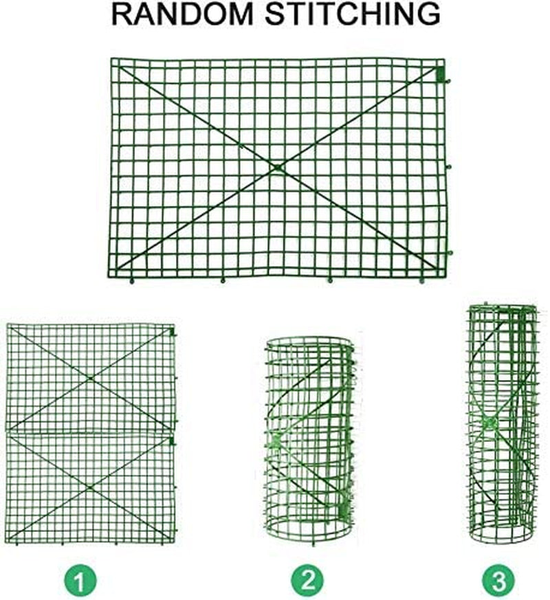 10 Pack Grid Plant Wall Frames - Plastic DIY Decorative Fences for Flower Backdrop