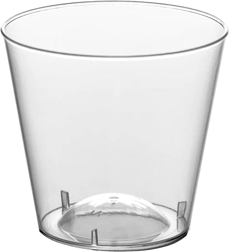 Craft And Party, 1oz 100 pcs Premium Clear Shot Glasses. Disposable Clear Cups for Wine Tasting, Vodka, Whiskey, jelly shot, sample Cups For Party and Gathering. (100, 1oz)