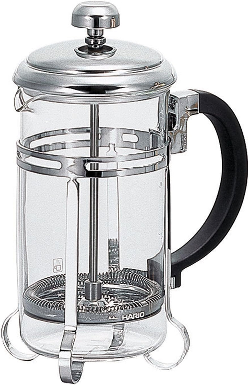 HARIO THJN-2HSV Harrier Bright N Coffee & Tea French Press for 2 People, 10.1 fl oz (300 ml), Made in Japan