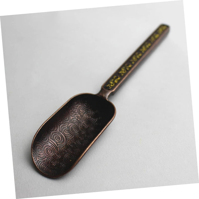 TIDTALEO copper coffee scoop tea scoops coffee bean shovel japanese spoon bath salt spoon Vintage Tea Spoon spoon espresso spoons copper tea measuring spoon coffee beans small teaspoon