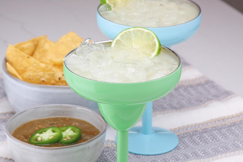 Better Dweller Vacuum-Sealed Metal Margarita Glass with Lid, Insulated Tumbler Mug, Steel Cup for Vacation, Pool, and Ice Cold Margs on the Beach