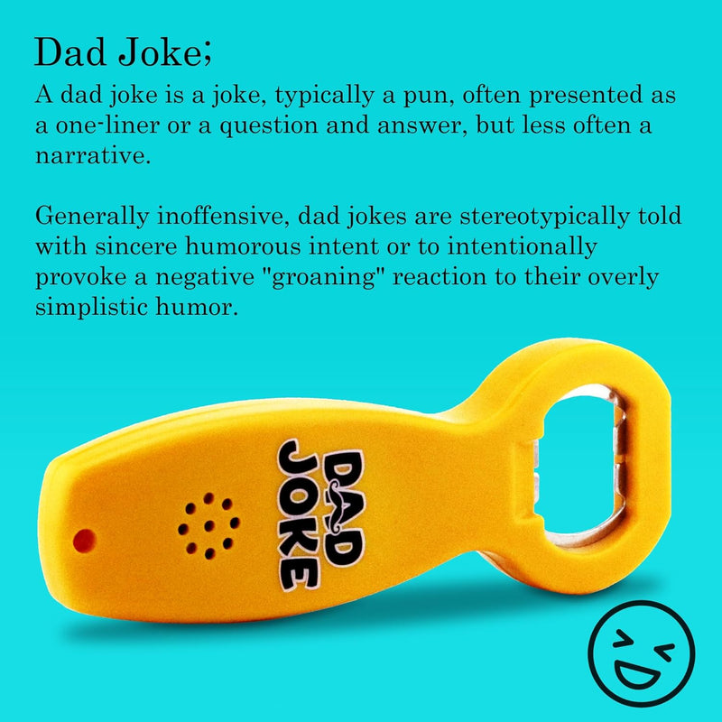 Talking Dad Joke Bottle Opener | Fun Unique Gift for Dad | Over 30 Jokes | Stocking Stuffer