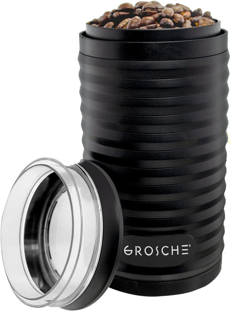 GROSCHE Bremen 6-Cup Coffee Grinder: 180W Power, Stainless Steel Blade, Versatile Grinding for Coffee, Nuts, and Spices | Home and Kitchen Essentials