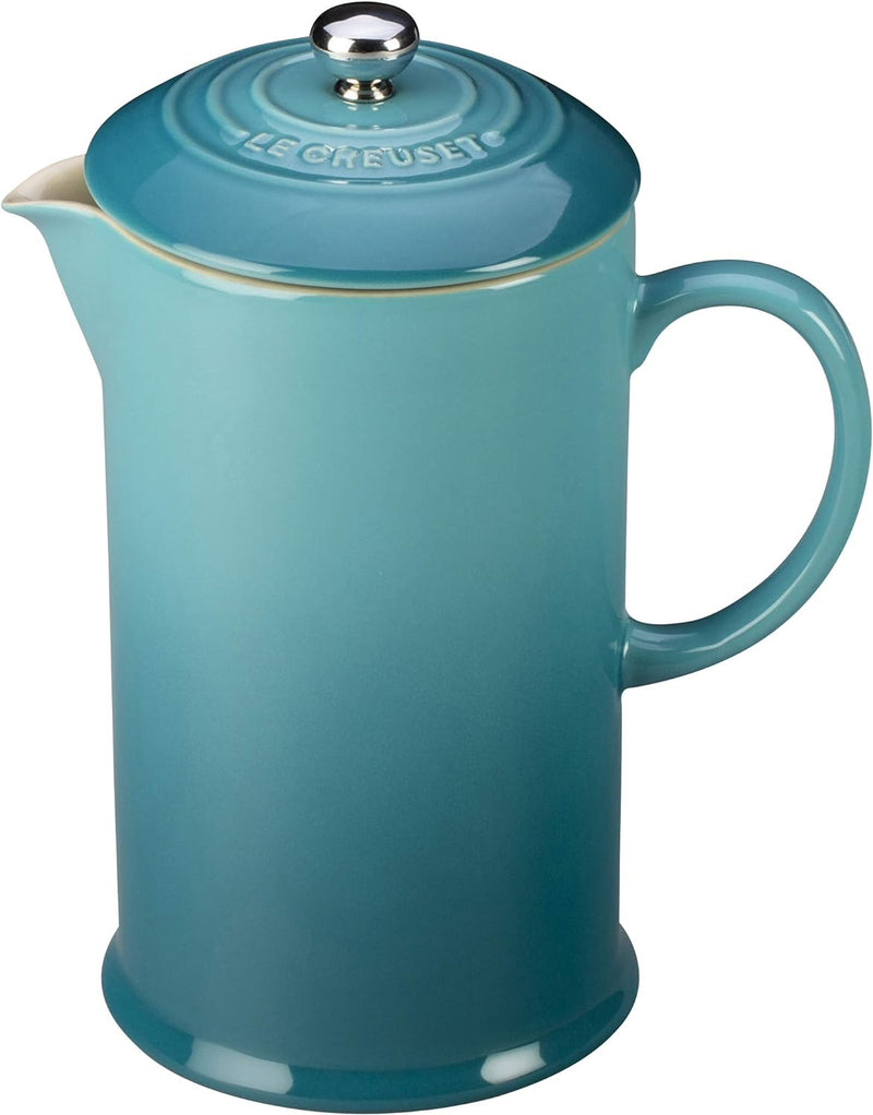 Le Creuset Stoneware French Press, 34 oz., Cerise