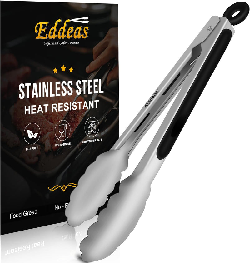 Eddeas Mini Tongs For Serving Food，Set fo 12 Small Tongs For Appetizers，Small Stainless Steel Metal Cooking Tongs，for Tea Party Coffee Bar, 4 inch Sugar Tongs - Silver