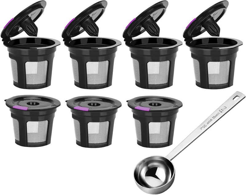 Reusable K Cups For Keurig, Reusable K CUP Coffee Filter Refillable Single K CUP for Keurig 2.0 1.0 BPA Free-6 Packs