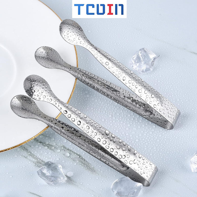 Small Serving Tongs,Ice Tongs,Sugar Tongs,Kitchen Tiny Tongs for Appetizers,12 PCS(6 Inch)