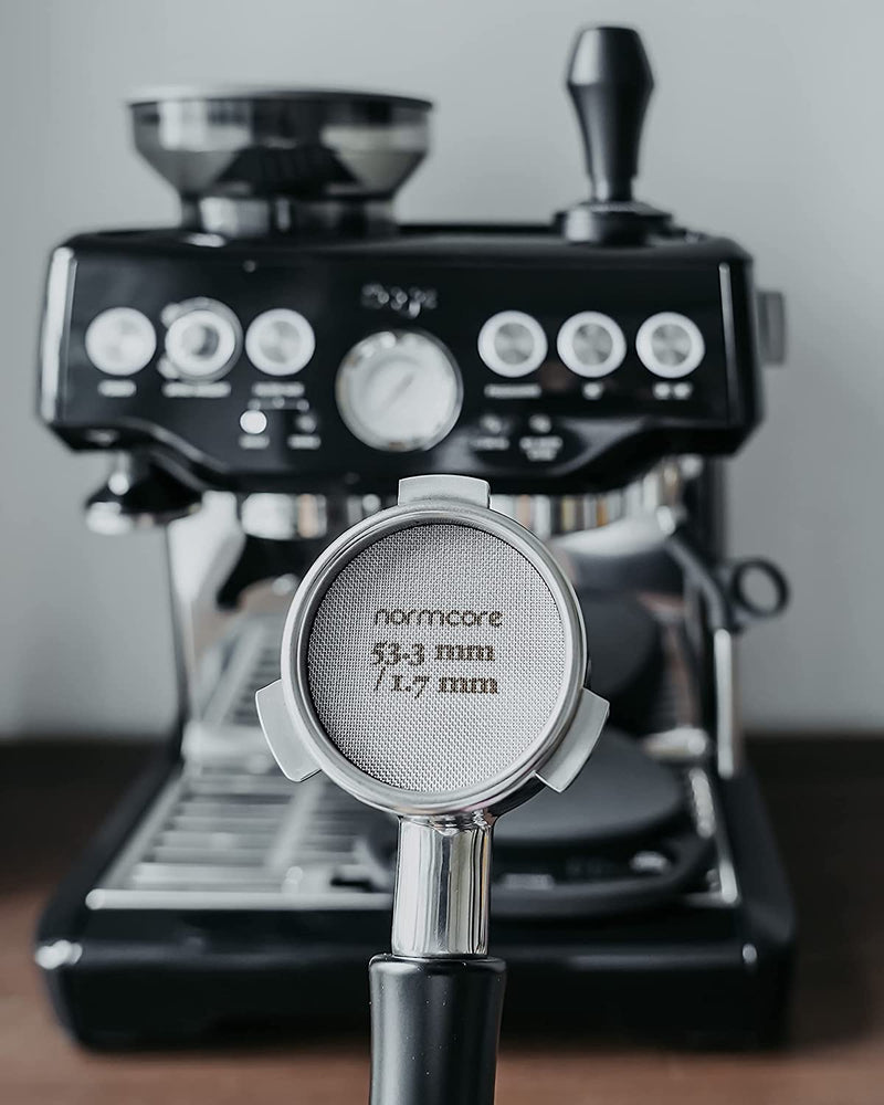 Normcore 54mm Bottomless Naked Portafilter | Filter Basket Included | Fits Breville Barista Express and 54mm Breville Machines
