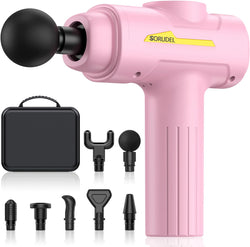 SORUDEL Massage Gun for Back Neck Muscle Relieve Massage Gun Deep Tissue for Back Neck Muscle (Pink)