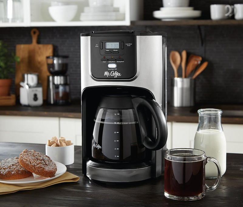 Mr. Coffee 12-Cup Programmable Coffee Maker with Brew Strength Selector