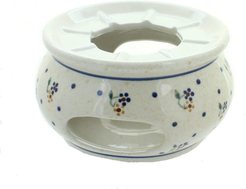 Blue Rose Polish Pottery Peacock Teapot Warmer