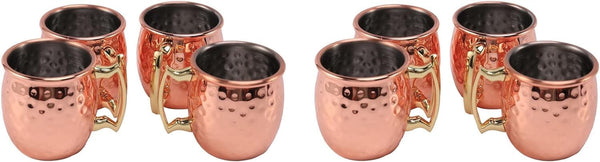 Slybar Mini 2-Ounce Stainless Steel Mug Espresso Mini Mugs Copper Plated Mugs 8