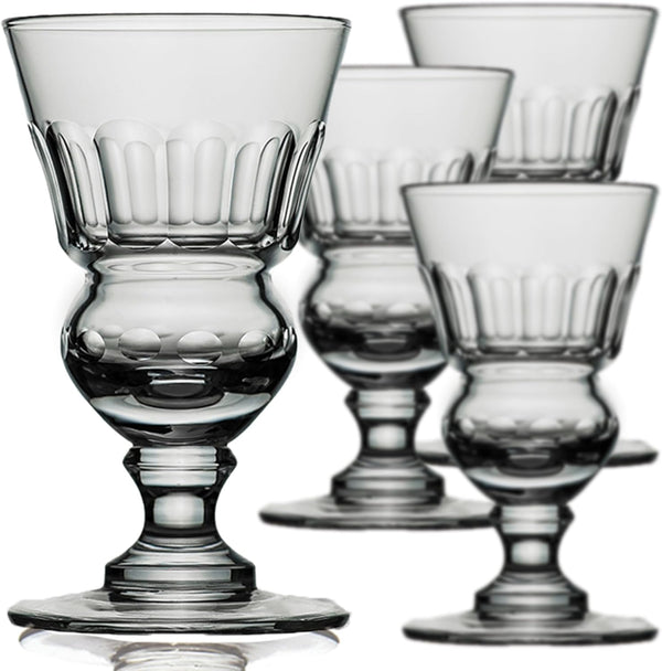 Amehla Original Absinthe Glass: Set of 4 Glasses - Vintage Reservoir Pontarlier Style