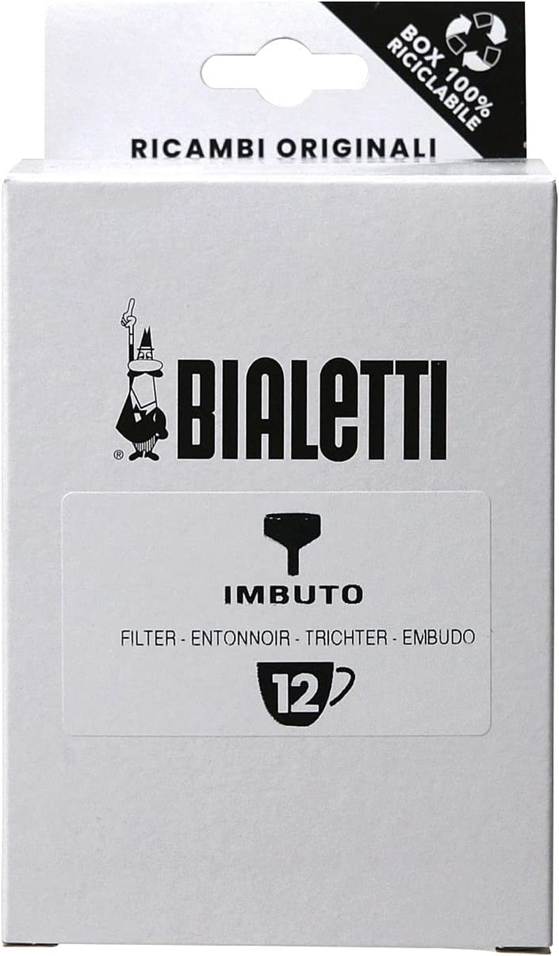 Bialetti Spare Parts, Includes 1 Funnel Filter, Compatible with Moka Express, Fiammetta, Break, Dama, Moka Timer and Rainbow (6 Cups)