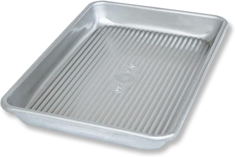 USA Pan Bakeware Quarter Sheet Pan, Warp Resistant Nonstick Baking Pan, Made in the USA from Aluminized Steel