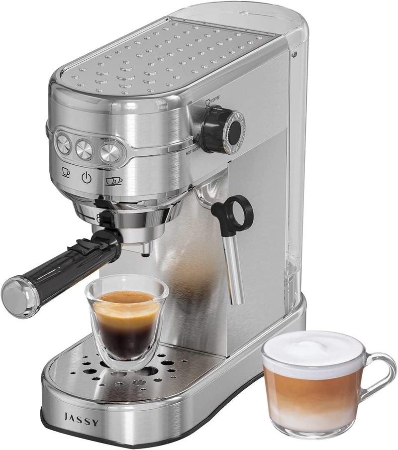 JASSY Espresso Coffee Machines 20 Bar Cappuccino Machine with Milk Frother for Home Barista Brewing for Espresso/Cappuccino/Latte/Mocha with 35 oz Removable Water Tank