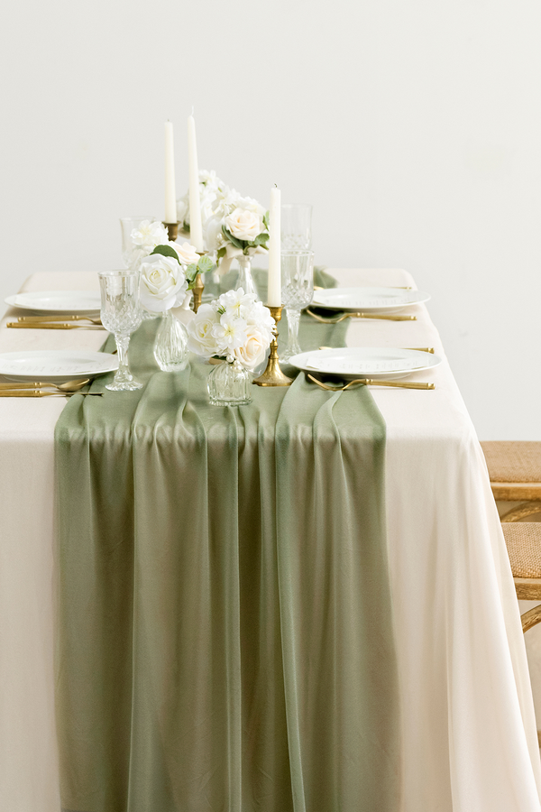 Champagne Christmas Table Linens