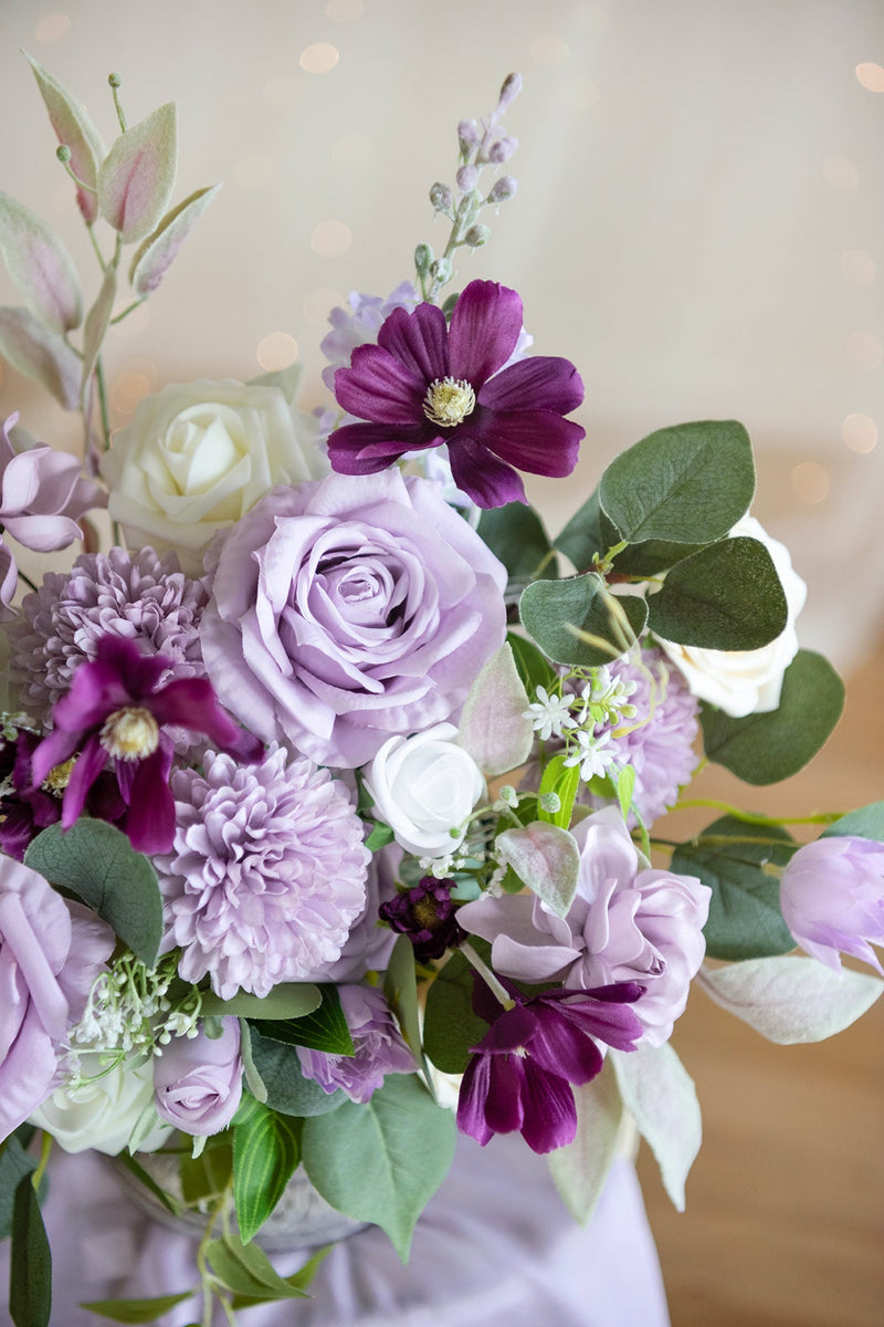 DIY Designer Flower Boxes - Lilac  Gold