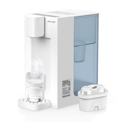 FRIZZLIFE TF900 Instant Hot Water Dispenser Filter, Countertop Water Filter System, 5 Temperatures & 3 Volume Settings, High Temp Safety Lock, Zero Installation, UL Standard Tested, 1 Filter Included
