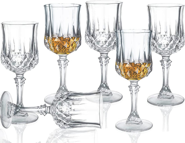 Srgeilzati Cordial Glasses with Stem,Sherry Glasses | Port glasses | Crystal Shot glasses | Limoncello glasses 1.75 oz (Set of 6)