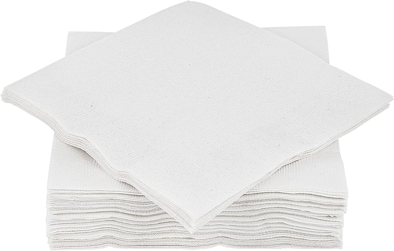 Amcrate Big Party Pack 40 Count Red Dinner Napkins Tableware- Ideal for Wedding, Party, Birthday, Dinner, Lunch, Cocktails. (7” x 7”)