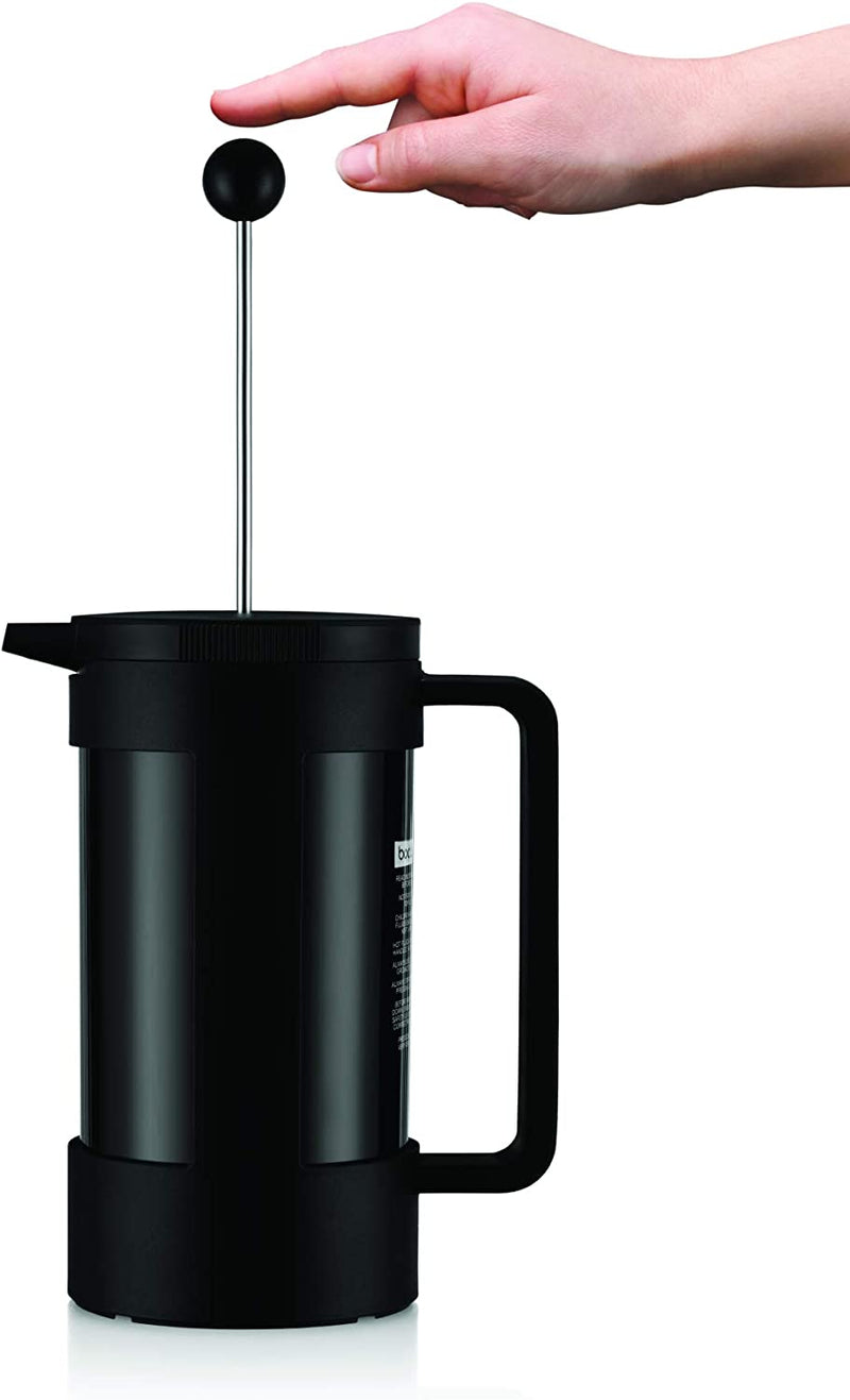 Bodum Bean Sustainable French Press Coffee Maker, 34 Ounce, Black