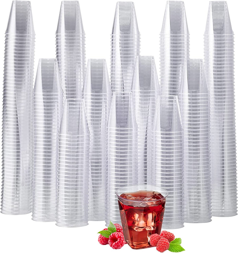 JOLLY CHEF 1000 Pack Plastic Shot Glasses-1 oz Disposable Cups-1 Ounce Tasting Cups-Party Cups Ideal for Whiskey, Wine Tasting, and Food Samples,Perfect for Halloween, Christmas,Thanksgiving Day Party