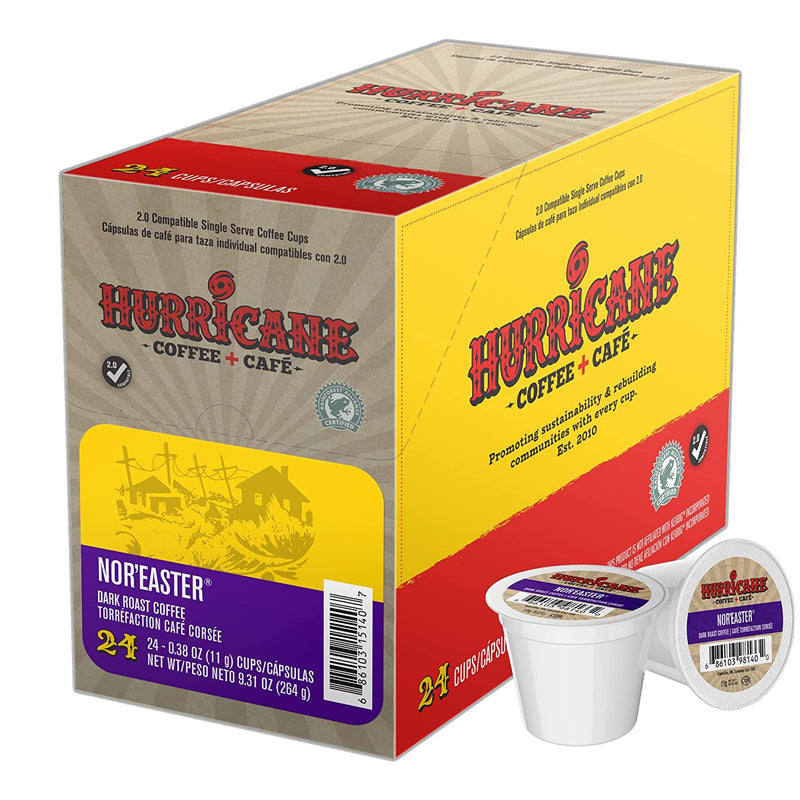 Hurricane Coffee Cuba 1910 Coffee, Single Serve Cups for Keurig K Cup Brewers, 24Count