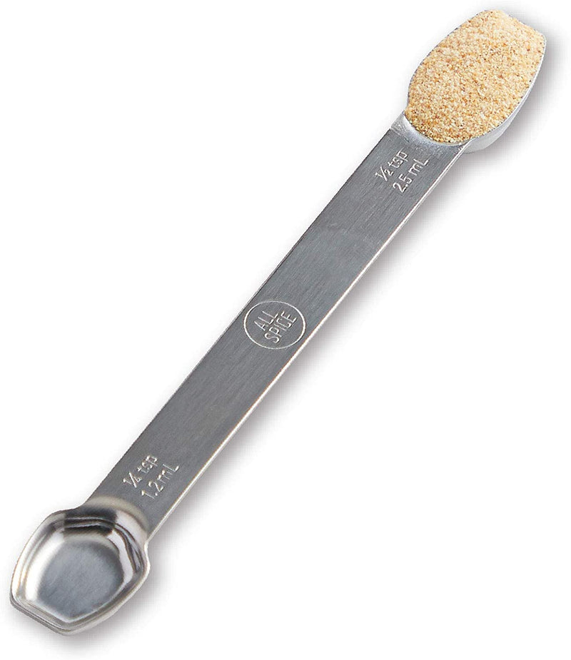 AllSpice Stainless Steel Double Sided Measuring Spoon- Teaspoon and Tablespoon