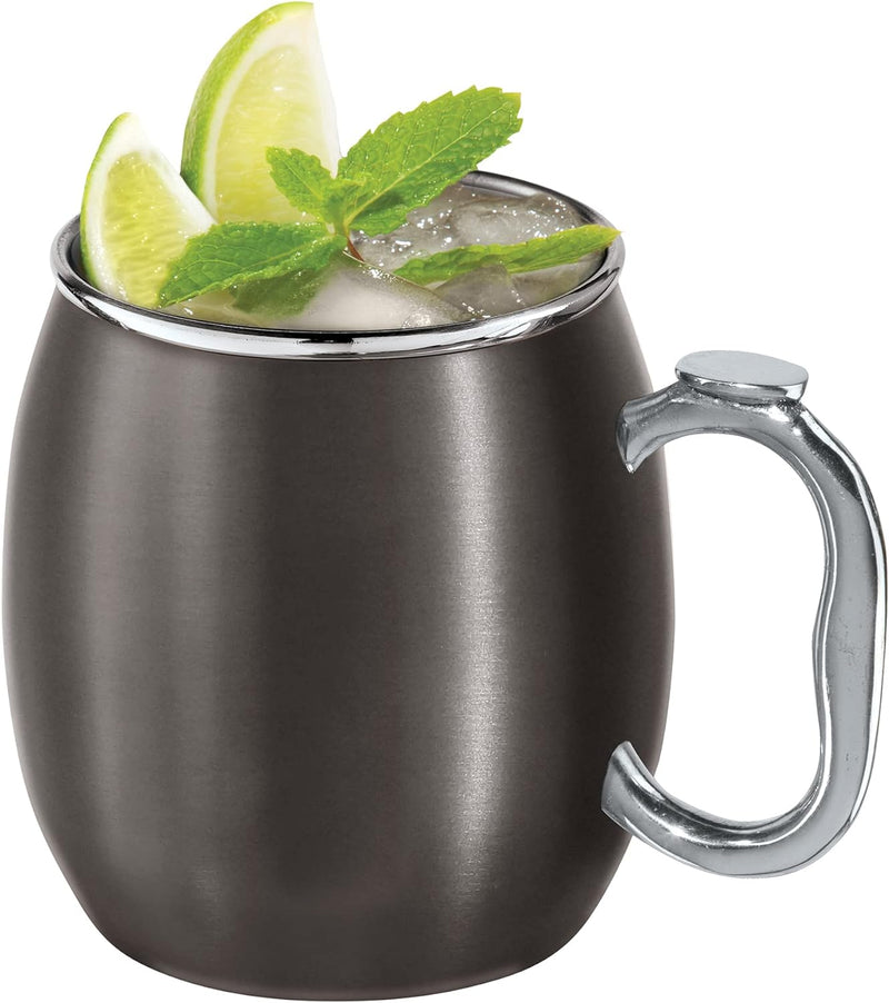 Oggi Stainless Steel Moscow Mule Mug - 20 oz, Rainbow with EZ-grip handle