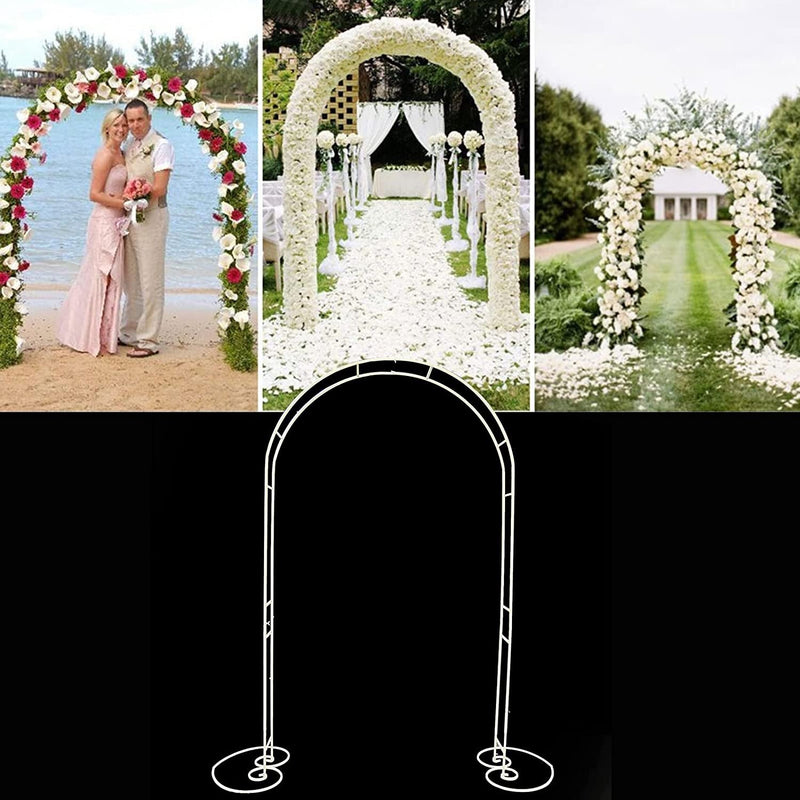 Elegant Metal Garden Arbor - Perfect for Weddings IndoorOutdoor Dcor and Climbing Plants - 75 Feet
