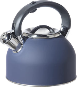 OGGI Tea Kettle for Stove Top - 64oz / 1.9lt, Stainless Steel Kettle with Loud Whistle, Ideal Hot Water Kettle and Water Boiler - Blue