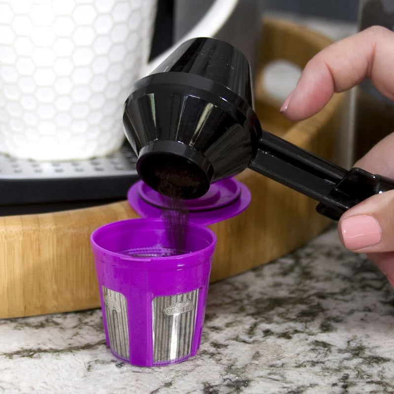 Perfect Pod EZ-Scoop | 2-in-1 Coffee Scoop and Funnel for Single-Serve Refillable Capsules, 2 Tablespoon Portioned Coffee Scooper